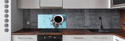 Spatplaat keuken Zwarte koffie