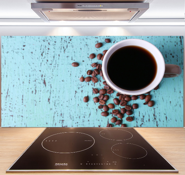 Spatplaat keuken Zwarte koffie