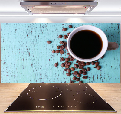 Spatplaat keuken Zwarte koffie