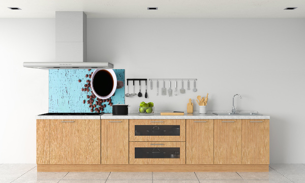 Spatplaat keuken Zwarte koffie