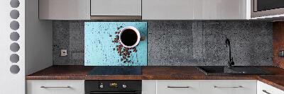 Spatplaat keuken Zwarte koffie