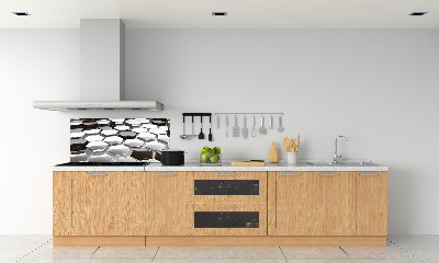 Glazen achterwand keuken 3D-abstractie