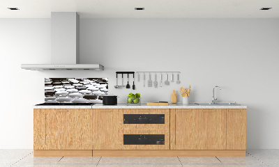 Glazen achterwand keuken 3D-abstractie