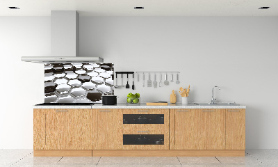 Glazen achterwand keuken 3D-abstractie