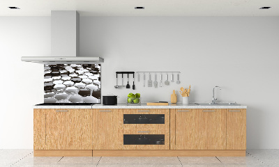 Glazen achterwand keuken 3D-abstractie