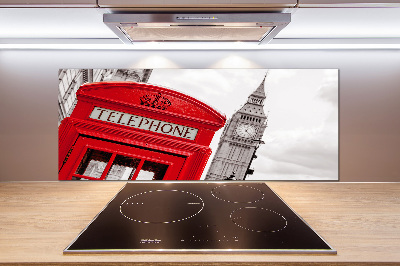 Glazen achterwand keuken Openbare telefoon