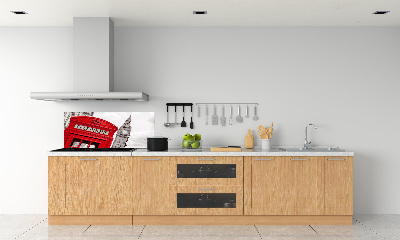 Glazen achterwand keuken Openbare telefoon