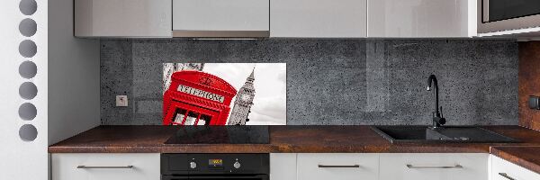 Glazen achterwand keuken Openbare telefoon
