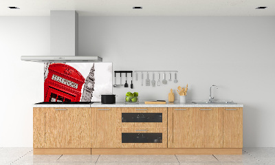 Glazen achterwand keuken Openbare telefoon