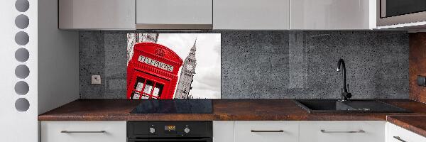 Glazen achterwand keuken Openbare telefoon