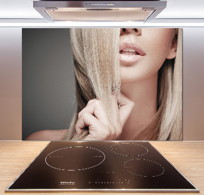Keuken achterwand Mooie blondine