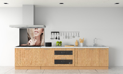 Keuken achterwand Mooie blondine