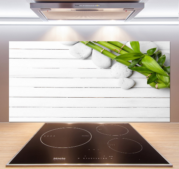 Glazen achterwand keuken Bamboe