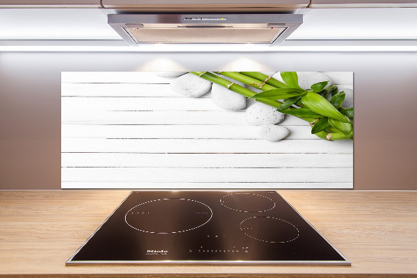 Glazen achterwand keuken Bamboe