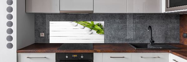 Glazen achterwand keuken Bamboe