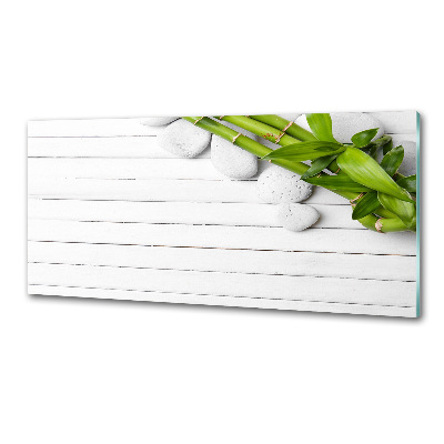 Glazen achterwand keuken Bamboe