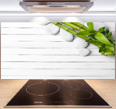Glazen achterwand keuken Bamboe