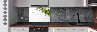Glazen achterwand keuken Bamboe