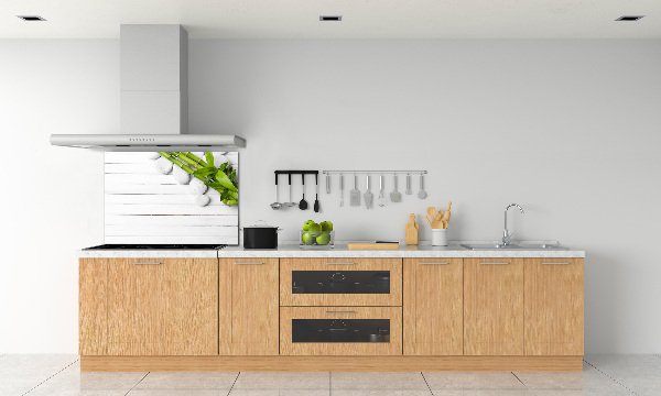 Glazen achterwand keuken Bamboe
