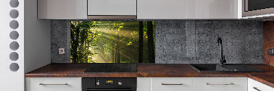 Keuken achterwand Bos in de zon
