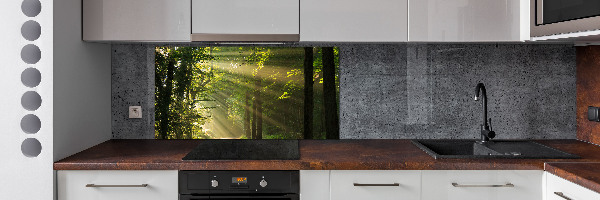 Keuken achterwand Bos in de zon