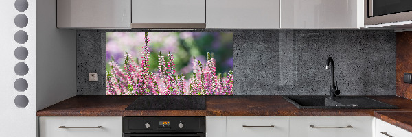 Achterwand keuken Heidebloemen