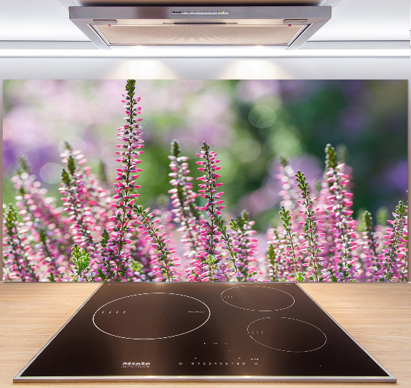 Achterwand keuken Heidebloemen