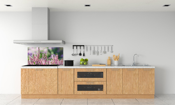Achterwand keuken Heidebloemen
