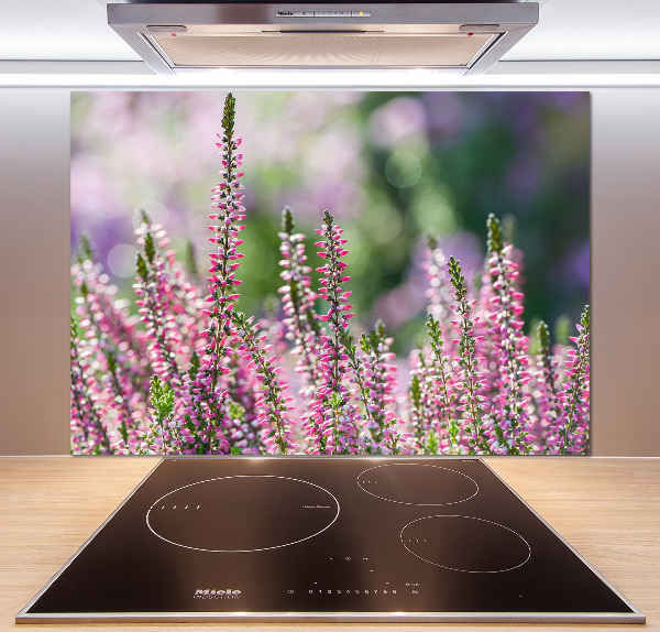 Achterwand keuken Heidebloemen