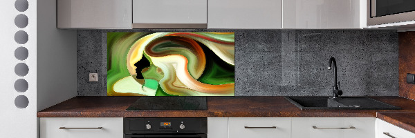 Glazen achterwand keuken Abstractie