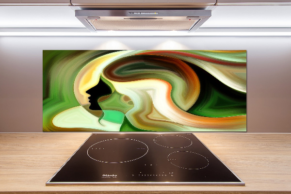 Glazen achterwand keuken Abstractie