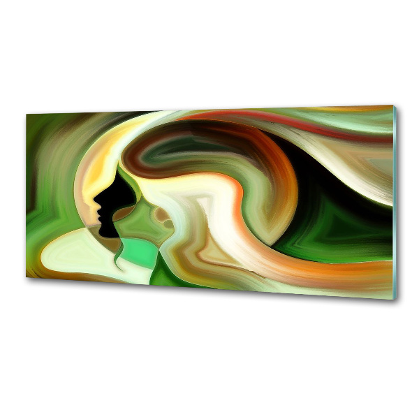 Glazen achterwand keuken Abstractie