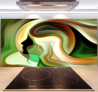 Glazen achterwand keuken Abstractie