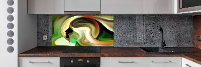 Glazen achterwand keuken Abstractie