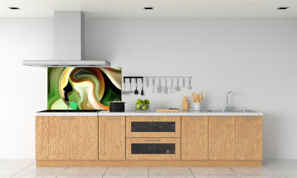 Glazen achterwand keuken Abstractie