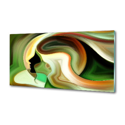 Glazen achterwand keuken Abstractie