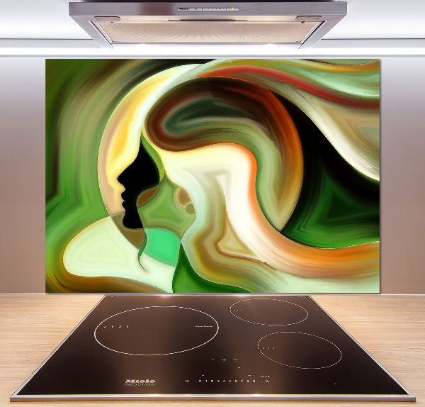 Glazen achterwand keuken Abstractie