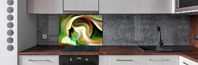 Glazen achterwand keuken Abstractie