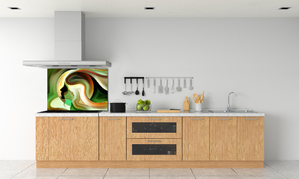 Glazen achterwand keuken Abstractie