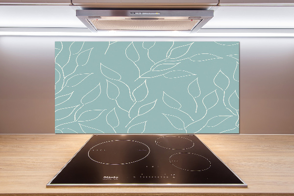 Achterwand keuken Bladerenpatroon