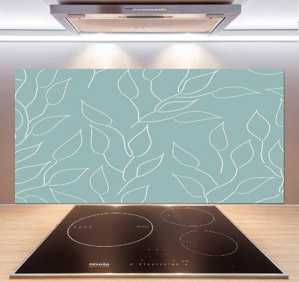 Achterwand keuken Bladerenpatroon