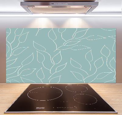 Achterwand keuken Bladerenpatroon