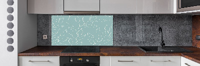 Achterwand keuken Bladerenpatroon