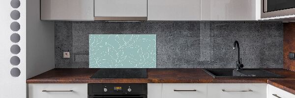 Achterwand keuken Bladerenpatroon