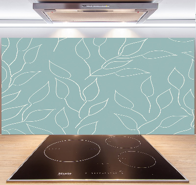 Achterwand keuken Bladerenpatroon