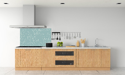Achterwand keuken Bladerenpatroon