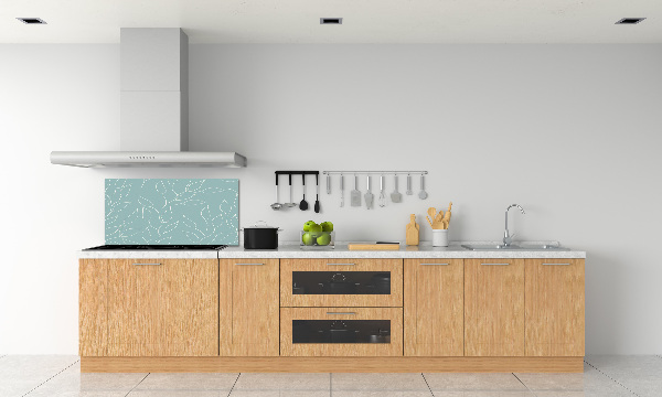 Achterwand keuken Bladerenpatroon