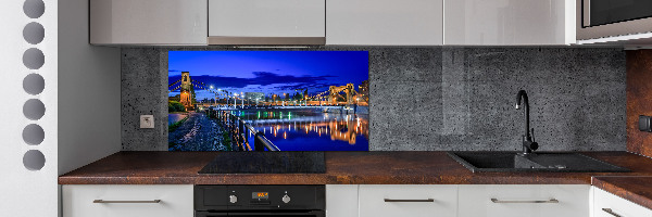 Panel dekor szkło Wrocław nocą