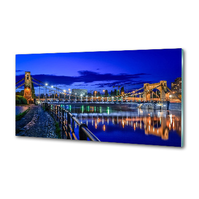 Achterwand keuken Wrocław 's nachts