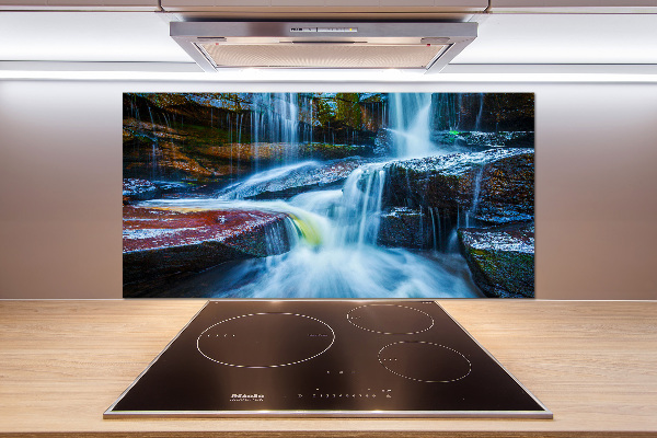 Glazen achterwand keuken Tropische waterval